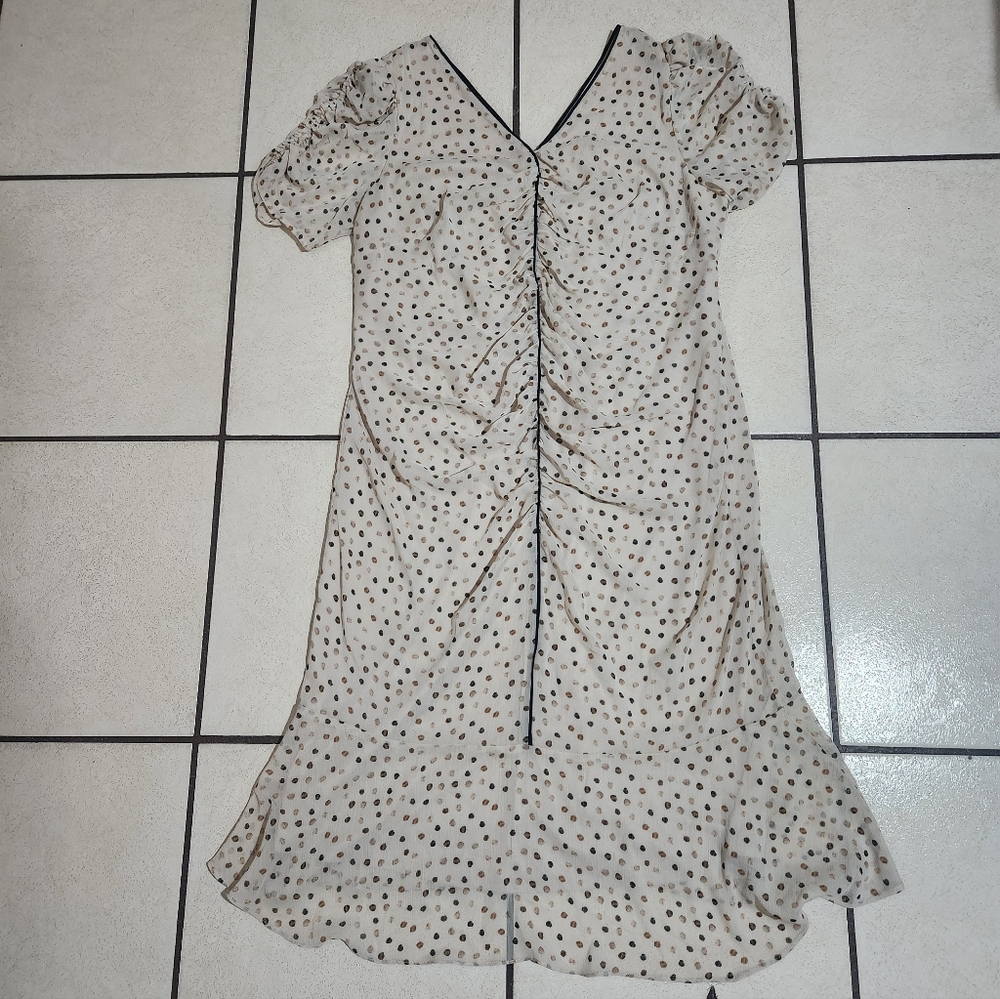 DKNY Polka Dot Maxi Dress Sz18W